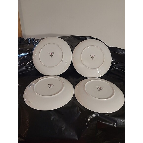 Imperial Rose Fine Bone China Japan #6702 set Of 4 Salad/dessert Plates 8" - Picture 6 of 7